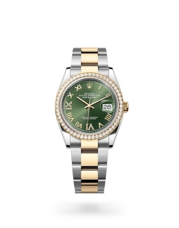 Rolex Datejust in Oystersteel and gold m126283rbr-0012 at Reeds Jewelers