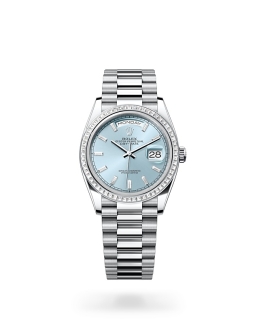 Rolex Day-Date in Platinum m128396tbr-0003 at Reeds Jewelers