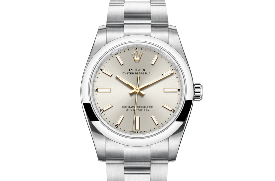 Rolex Oyster Perpetual in Oystersteel m124200-0001 at Reeds Jewelers