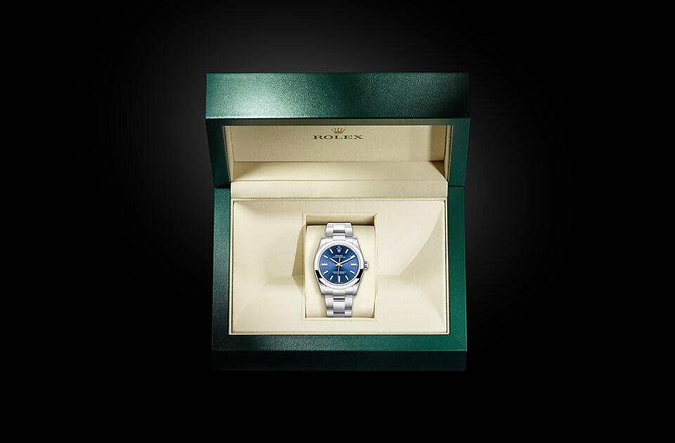 Rolex Oyster Perpetual in Oystersteel m124200-0003 at Reeds Jewelers