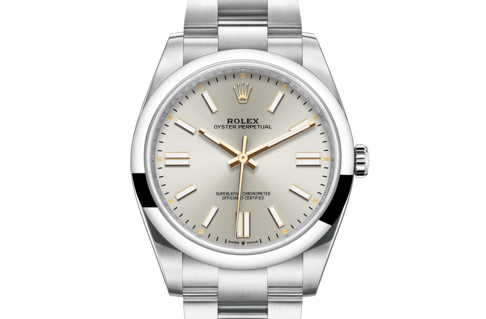 Rolex Oyster Perpetual in Oystersteel m124300-0001 at Reeds Jewelers