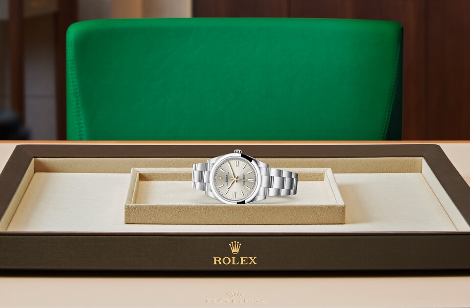 Rolex Oyster Perpetual in Oystersteel m124300-0001 at Reeds Jewelers