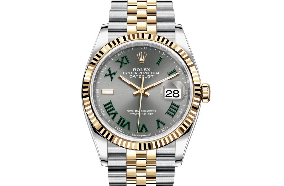 Rolex Datejust in Oystersteel and gold m126233-0035 at Reeds Jewelers