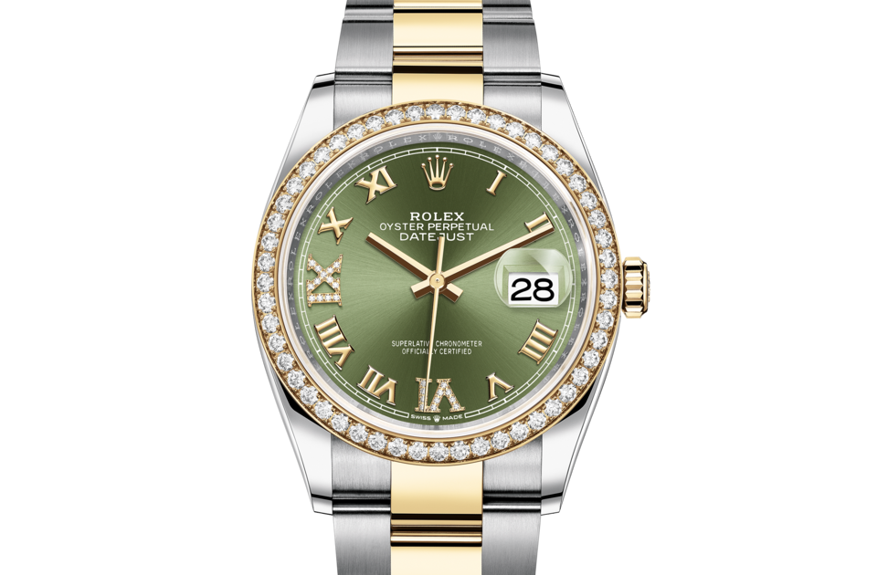 Rolex Datejust in Oystersteel and gold m126283rbr-0012 at Reeds Jewelers