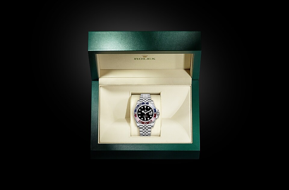 Rolex GMT-Master II in Oystersteel m126710blro-0001 at Reeds Jewelers