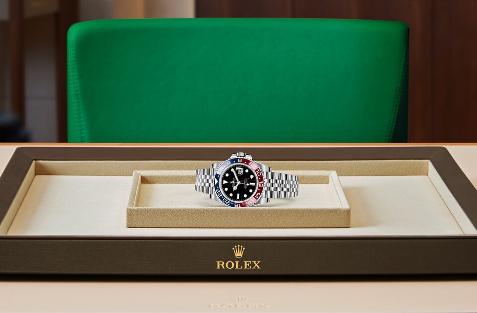 Rolex GMT-Master II in Oystersteel m126710blro-0001 at Reeds Jewelers