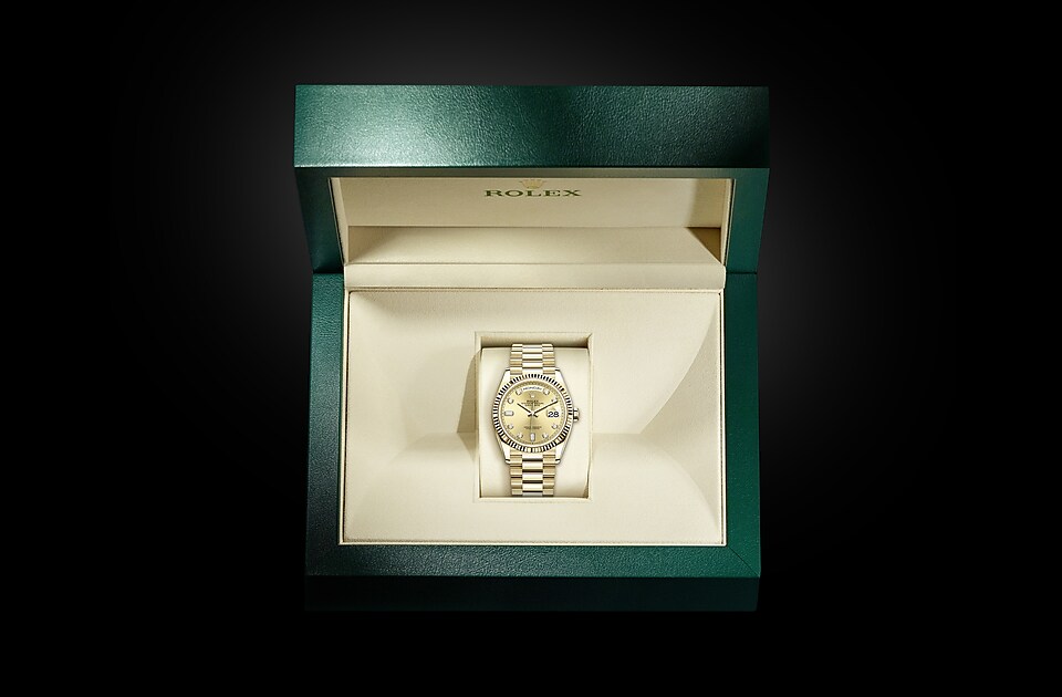 Rolex Day-Date in Gold m128238-0008 at Reeds Jewelers