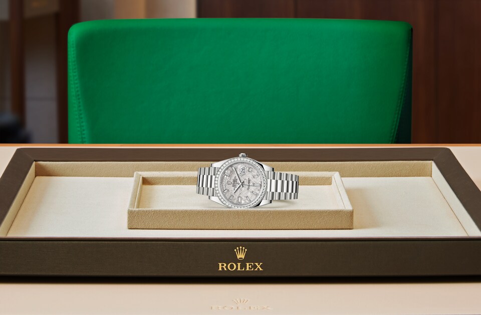 Rolex Day-Date in Gold m228349rbr-0040 at Reeds Jewelers