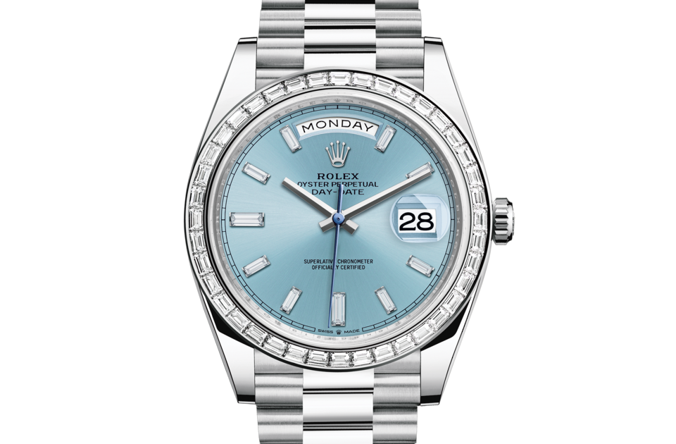 Rolex Day-Date in Platinum m228396tbr-0002 at Reeds Jewelers