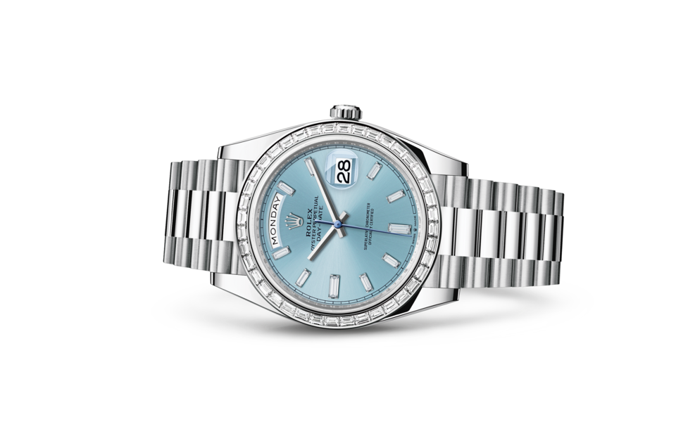 Rolex Day-Date in Platinum m228396tbr-0002 at Reeds Jewelers
