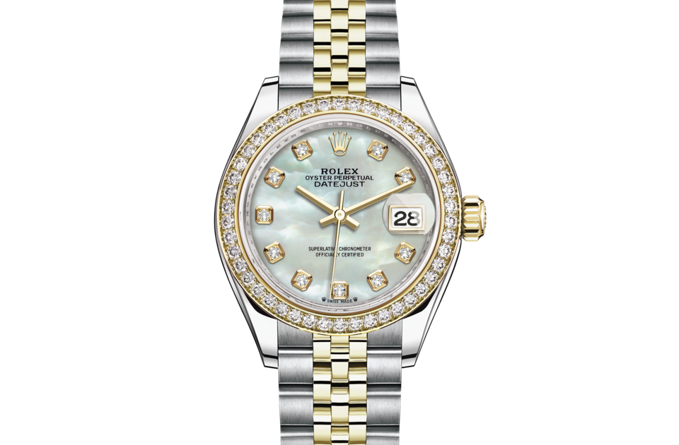 Rolex Lady-Datejust in Oystersteel and gold m279383rbr-0019 at Reeds Jewelers