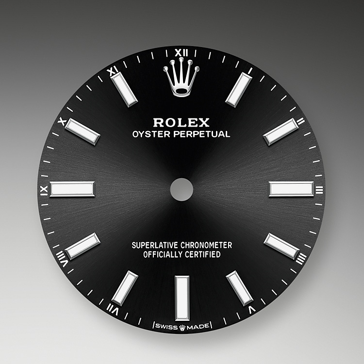 Bright black dial