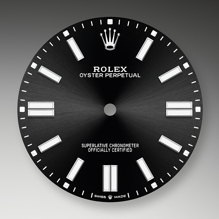 Bright black dial