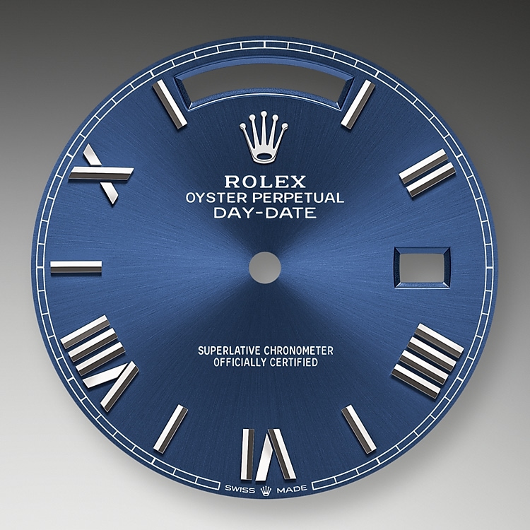 Bright blue dial