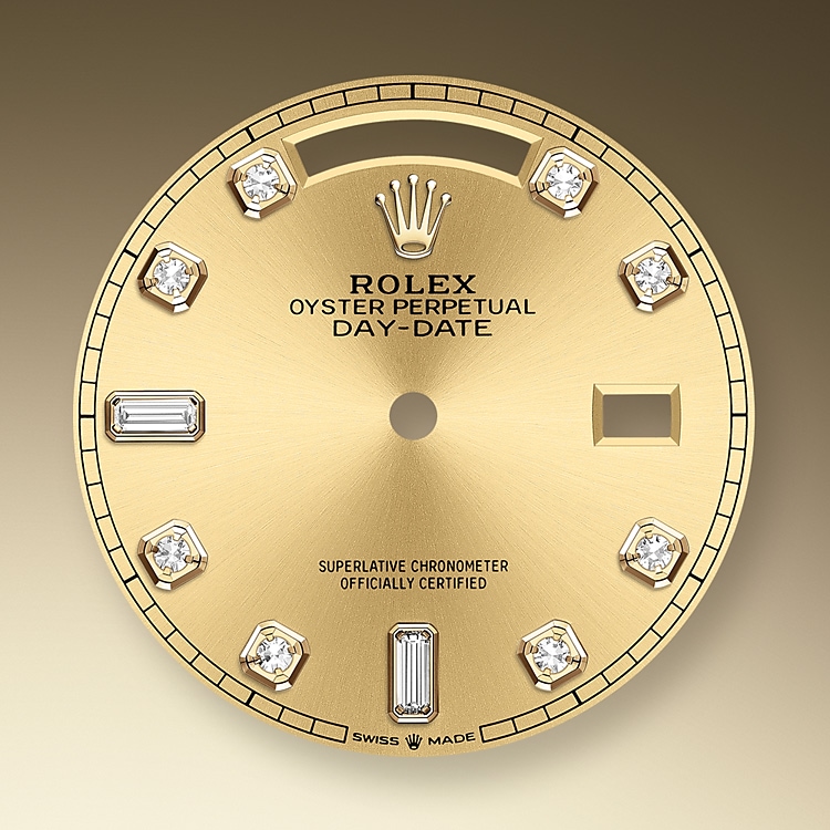Champagne-color dial